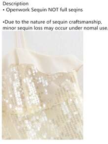 ZEVITY Blusa de tirantes con volantes, lentejuelas y diseño en patchwork, para verano