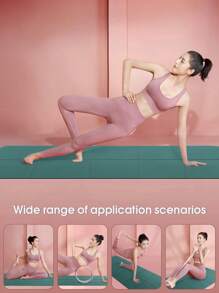 1 buc. Covoraș de yoga EVA cu grosimea de 0,3 cm pentru începători, covoraș de fitness, covoraș de yoga pentru dans (verde măsliniu)