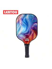 Set da pickleball LEATOU, 2 racchette in fibra di carbonio, 4 palline, 2 asciugamani con borsa da trasporto, approvato USAPA, superficie in fiberglass antifrizone, set di racchette da pickleball per uomini e donne