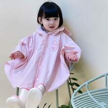 1pc Rain Poncho Kids,Toddler Poncho With Hood,Waterpoof Rain Jacket Coat,3D Cartoon Children Rainwear For Girl Boy