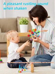 Baby Toys - Sensory Chew Toys Suitable For Babies - Montessori Early Education Development Toys - Baby Toys Suitable For Babies Aged 0-3, 6-9, And 12-18 Months - Easter And Carnival Party Gifts, Children's Day Gifts - Birthday Gifts Suitable For Boys And Girls (Details, Random Colors) - Multicolor - View 8