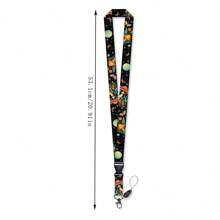 1pc Versatile & Multi-Pattern English ID Card Lanyard, 20.91 Inch (53.1 Cm) Simple & Fashionable Detachable Neck Strap For Teachers, Nurses, Daily Use, Office Supplies - White Flower, Pink Stay Arrow, Rainbow Flower Styles,School Supplies,Back To School