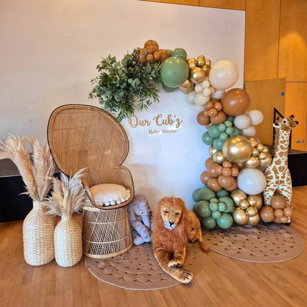 66/122 stuks Saliegroene Bruine Ballonnen Garland Set Olijfgroene Gouden Ballonnenboog Bosboongroen Donkerbruine Koffie Naakte Ballonnen Geschikt voor Jungle Wilde Verjaardagsdecoratie