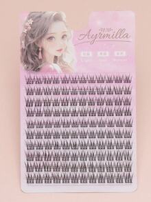 AYRMILLA 10 Rows False Eyelashes Natural Fish Tail Fairyultrafine Stem Feather Fan Fish Tail Grafting Eyelash Cross Wedding Party And Club Daily Work Meeting Natural False Eyelashes Are Comfortable To Wear Fairy Beginner Curling Planting False Eyelashes - C - 查看 8
