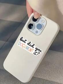 1/3pcs "But Did You DOCUMENT It" Humorous Stickers, Suitable For Laptop, Water Bottle, Journal, Skins, Guitars, Helmets, Office Supplies, School, Skateboards, Luggage, Water Bottle, And Other Waterproof Decal
