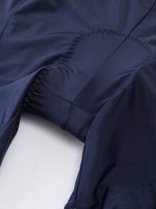HISERWA [Breathable Fabric] Men's High-Elasticity Cycling Shorts - Breathable POLYAMIDE Quick-Dry, UPF50+,Navy Blue & Black , Perfect For Summer Sports & Outdoor Activities, Biker Shorts