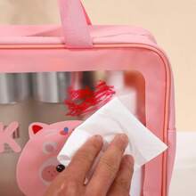 New Dry Wet Separation Cute Wash Bag, Large Capacity Travel Storage, Portable Bathing, Swimming, Beach Storage, Cosmetics Waterproof Bag Three Pieces Set Graduation