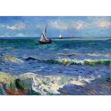 1 件无框艺术墙贴海报著名印象派画家文森特梵高艺术海报帆布油画向日葵麦田墙贴房间家居装饰无框 - 彩色 - 查看 67