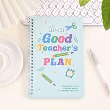 48 Sheets Teacher Planner A5, Homeschool Classroom Planner, Undated Lesson Planner Book, Weekly Monthly Plan Notebook, Happy Planner, Academic Year Planner Calendar, With Colored Page School Supplies For Teachers Parent
