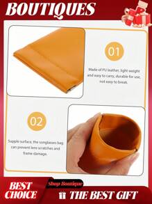 4pcs Eyeglasses Case, Compressed Eyeglasses Case, Glasses Case, Glasses Pouch, Sunglasses Pouch, Sunglass Bag For Purse, Sunglass Pouch