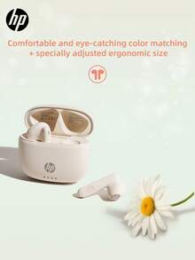 HP Wireless Earbuds, True Wireless In-Ear Noise Cancelling Headphones Compatible With Apple, Android And Other Devices, Comes With A Storage Bag,Suitable For Spring, Summer, Autumn And Winter,Christmas Great Holiday Gift - H10J+耳機收納包 - 查看 10