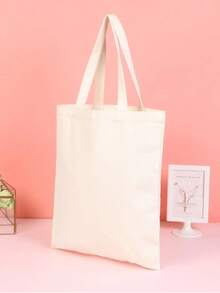 10件/5件/1件简约多用途手提袋、帆布袋、购物袋、书包、圣诞礼品袋、新娘婚礼、伴娘手提包、小化妆包、可重复使用的可爱帆布包、手提袋、大容量购物袋、帆布包、单肩包、斜挎包