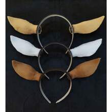 1 Paar Simulation Hirschohren Handwerks-Stirnband Accessoires, handgemachtes Kopfstück mit Plüsch Rehohren, selbstgemachter Haarkranz Bastelbedarf