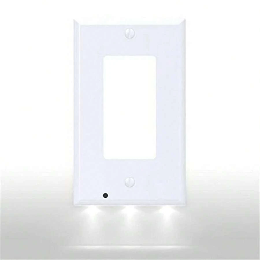 Outlet Cover With Built-In LED Night Light - 2 Styles - 裝飾(方形) - 查看 1