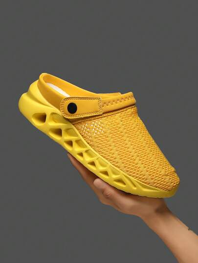 L.S.W.P 男士舒适拖鞋 - 防滑 EVA 拖鞋，舒适包头设计，适合所有季节