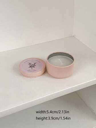 קופסה של נר קלאסי מיני עגול עם ניחוח, נר ארומטי עמיד לאורך זמן בקופסת ברזל קטנה, עיצוב החדר, מתנות