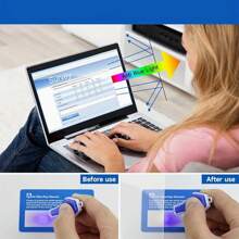 [1pc]For Screen Anti-Blue Light Film, PET Material Soft Film, HD Screen Film, Anti-Glare Frosted Film, Easy To Install, Touch Sensitive Compatible With MacBook