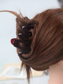 3 piezas/1 pieza Pinzas de pelo elegantes con estampado de leopardo ondulado para mujer, adecuadas para moño, trenzado, peinado diario, citas, vacaciones, fiestas, viajes, pinzas de pelo, agarraderas, sujetadores de pelo, clips de pelo