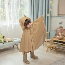 1pc Rain Poncho Kids,Toddler Poncho With Hood,Waterpoof Rain Jacket Coat,3D Cartoon Children Rainwear For Girl Boy