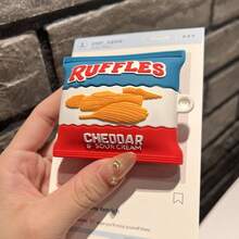Funny Phone Case,Ugly Phone Case Classic Red, Blue And White Potato Chip Design Bluetooth Earphone Case - Multicolor - View 4