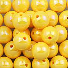 6/8/10/12/16mm Rainbow Acrylic Beads, Mixed Color Round Beads UV, Cracked Beads, Crackle Round Beads - Multiple Color Options, Round Hole Loose Beads Suitable For DIY Jewelry Making Bracelets Necklaces Or Craft Pen Decorations