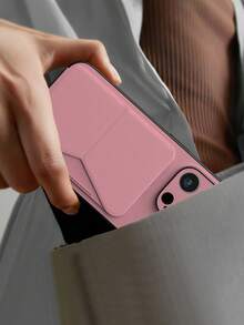 1个粉色卡槽手机壳，兼容16e和16 Pro Max，带信用卡夹的手机壳，兼容15 Pro Max/13/14 Pro Max/13 Pro Max/12 Pro Max 6.7英寸，时尚手机壳，舒适握感，适用于Redmi A3/A3 Pro/A4/Note 13 Pro 5G，防水、防震、防摔、防刮，国际版，非国内版 - 粉色 - 查看 7