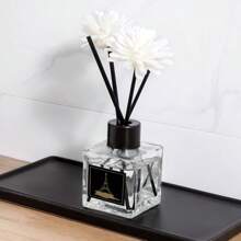 1 Set/2 Sets 1.71oz/50ml Reed Diffuser Sets (Each Set Includes 3 Small Flowers, 4 Rattan Sticks, 1 Fragrance Oil Bottle), Bathroom Deodorizer & Air Freshener, Long-Lasting Scent, Suitable For Bedroom, Living Room, Car, Study, Bathroom, Room Decor, Diffuser, Home Fragrance