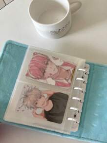 Photo Album With Large Capacity, Celebrity Photo Pages, 3-Inch Photo Album, Movie Ticket & Card Holder, Multi-Size Card Holder, Photo Album, Photo Card Collection Mini Grids Album, Photo Collection Book
