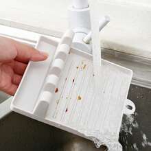 1pc Kitchen Utensil Holder, Pot Lid Rack, Countertop Spatula & Ladle Stand, Spoon & Chopstick Rest - Multicolor - View 4