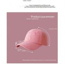 1pc Kpop Y2K Style Blokeffe-Blokcore +Coqette Bow-Embroidered Baseball Cap Adjustable Dad Cap Cute Sweet Style Multi-Purpose Shade Peaked Cap Worn Cowboy Sports Baseball Cap, Vintage Alphabet Embroidery Sun Block Outdoor Fashion Dad Cap Truck Cap Women Girls - Pink - View 5