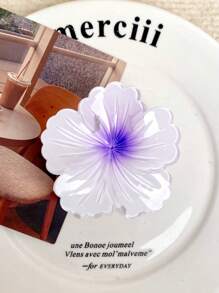 6/4/1 pièce Pince à cheveux à fleur en forme de cœur bouclée pour femmes et adolescentes, pince à cheveux hawaïenne pour cheveux épais de 7,5 cm, accessoire de cheveux de style doux, parfait pour le quotidien, les sorties, les dates, les fêtes et les mariages. Accessoires de cheveux de mode pour la plage, cadeau idéal pour les amies!