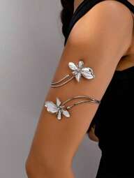 1pc Women's Minimalist Geometric Line Open Cuff Bracelet, Gold Color Jewelry For Daily Wear