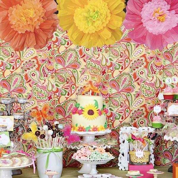 3pcs/Set Giant Paper Flowers DIY Handmade 3D Flower Art Kit, Large Wedding Backdrop Wall Decor, Party Venue Decor, Photo Prop, Farmhouse Style Living Room Decorations, Artificial Flower Material