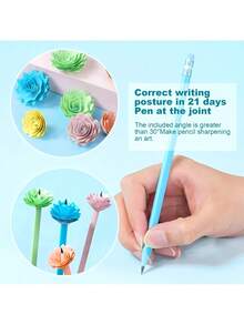 2 号 HB 铅笔，2 号带橡皮擦铅笔，20 支可爱铅笔石墨铅笔木质铅笔，适合学生、成人、学校、办公室、婚礼派对的礼物铅笔 Favo Back To School - 彩色 - 查看 2