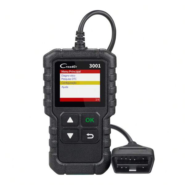 LAUNCH CR3001, Automotive OBD2 Diagnostic Tool, Engine Emission System Diagnosis, One-Click DTC Reading, I/M, Permanent Free Upgrade