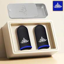 Gaming Finger Sleeves With Metal Box, Non Slip And Sweat Proof Lightweight Breathable Gaming Finger Sleeves, Superconducting Fiber Fingertip Sleeves For Mobile Gaming Finger Gloves, Suitable For Mobile Games - Multicolor - View 3