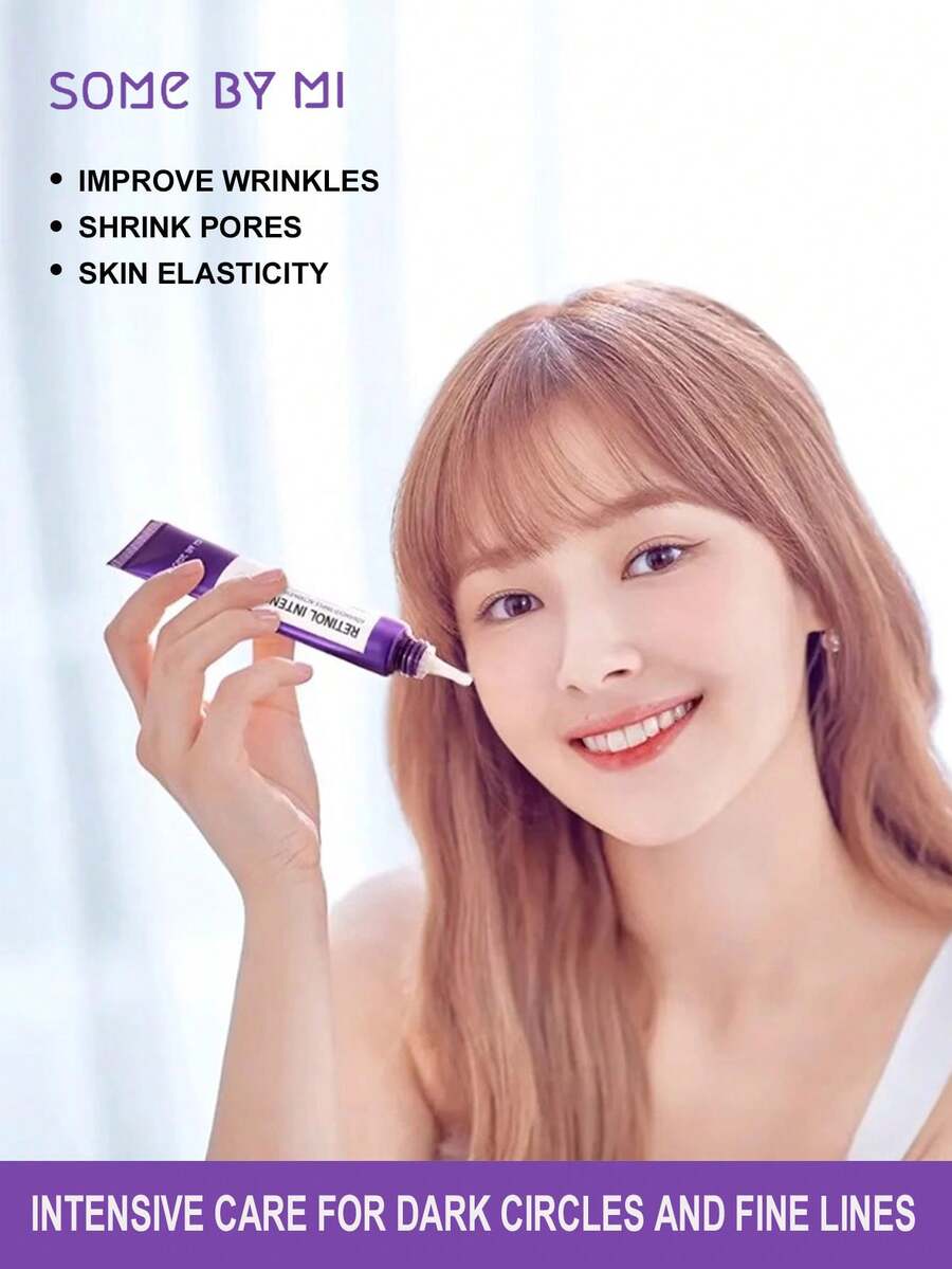 SOME BY MI Retinol Intense Advanced Triple Action Eye Cream – Korean Retinol Under Eye Cream Anti Aging For Fine Lines – Brightens Dark Circles & Smooths Skin Texture – Korean Skin Care 30ml - Retinol Triple Active Eye Cream - View 1