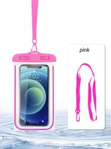 4 Stück/1 Stück IPX8 wasserdichte nachtleuchtende wasserdichte Handytasche, PVC berührungsempfindliches Gehäuse, Strandtasche zum Schwimmen und Tauchen, klare Sicht, auslaufsicheres Design, kompatibel mit iPhone 16 15 14 13 12 E Pro Max Galaxy S24 S23 S22 und alle Smartphone Modelle, ideal für Outdoor-Reisen, Strände und Wasserparks