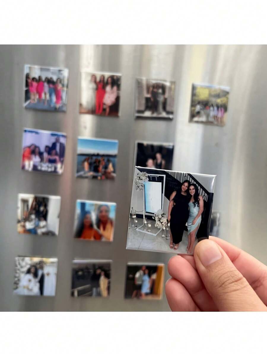 Customizable Refrigerator Magnets - Personalized Photo & Design Options For Home, Office, And Kitchen Decor - Plastic Oval-Shaped Magnetic Stickers, Fridge Magnets, Multi-Functional, Ornamental, Reusable, Exquisite, High-Quality, Colorful, Modern, Custom, Personalized, Unique, Home, Garden, Office, For Anniversaries, For Valentine's Day, For Mother's Day, For Father's Day, For Graduation, For Housewarming, Home Decor, Home Decor, Customized Refrigerator Magnets, Home Refresh,Personal Items - Multicolor - View 1