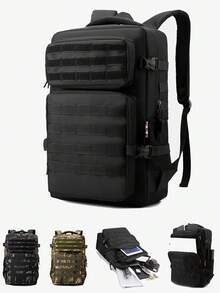 45L Women's Outdoor Hiking Camping Backpack, Tactical Backpack, Lightweight Large Capacity Travel Bag - Multicolor - View 1