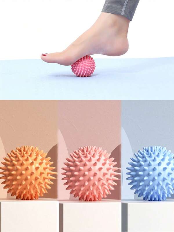 1 pièce Balle de massage sportif, balle de massage pointue, balle de massage par point de pression profonde, massage des muscles du pied, du cou, des épaules, du dos, de la cuisse et du pied, balle de massage des pieds relaxante, relaxation des muscles de yoga, balle de fitness de yoga