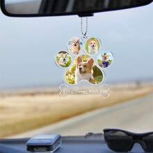 1 Peça Chaveiro Acrílico com Foto de Animal de Estimação Personalizada, Chaveiro, Presente Fofo de Pendurar no Carro para Mãe e Pai, Pendurador de Carro Personalizado, Presente para Luto de Animal de Estimação, Presente In Memoriam de Animal de Estimação - Multicolorido - Visão 3