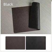 Juego de manteles individuales de piel sintética de 1/4/6 Uds., resistentes al calor, antideslizantes, impermeables, de doble cara, manteles individuales de PU para cocina y comedor - Marrón - Ver 10