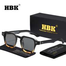 HBK HBK New Casual Glasses - Square Temple Metal Core Fashion Frame,Men's Women's Classic Eyeglasses, Suitable For Outdoor Sports, Travel, Driving & Beach Parties Street Decors Photo Props With Full Package For Summer Beach Vacation,Outdoor,Travel