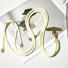 时尚纯色肩带手机挂绳，多种颜色可选，带金属垫，长度可调至 59.06 英寸，送给朋友的绝佳礼物 - 彩色 - 查看 12