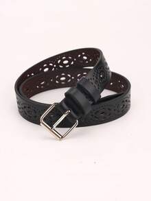 Thắt lưng thời trang nữ rộng 2,8 inch, khóa hợp kim - 4 màu (Trắng, Đỏ, Đen, Nâu), Phù hợp với trang phục thường ngày, cổ điển, đám cưới, tiệc tùng và giải trí, Thắt lưng thời trang thiết kế rỗng có thể điều chỉnh độ dài - Nhiều màu - Xem 15