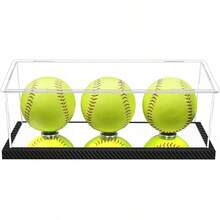 Hat Display Acrylic Baseball Cap Holder Stand Transparent Hat Storage Box Dustproof Square Cabinet With Carbon Fiber Skin Base And Removable Mirror Base2025 - 壘球展示櫃 - 查看 1