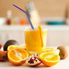 不锈钢吸管套装 饮料 咖啡 奶茶 酒吧吸管 直吸管 学校用品 - 銀色 - 查看 4