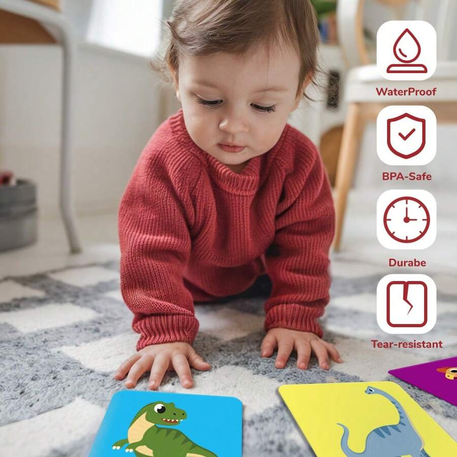 54pcs kids educational flash cards abc letter alphabet early learning