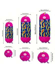 AIBOYING Cartoon Orange Tiger Sleeping Bags - Unisex 'S Travel And Camping Sleep Sacks, Multi-Season Home & Outdoor Use, Portable Lightweight Design, Cotton Fabric, No Insulation - Fun Sleeping Gear - Multicolor - View 4